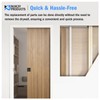 Nuk3y Pocket Door Frame Kit with Two-Way Soft Close for