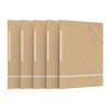 Oxford 5 x A4 Elasticated Folders Recycled Card Envelope -