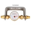 JS Water Meter Bracket for Single Jet Meter with Length