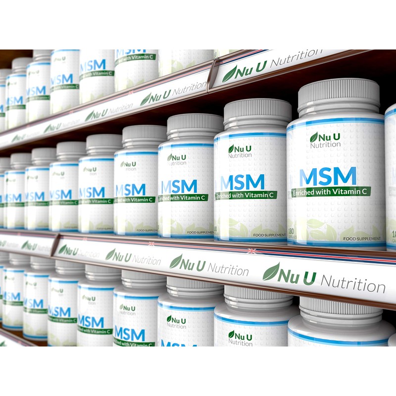 MSM Capsules - 180 Methylsulfonylmethane Capsules (3 Month Supply) -