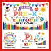 White Kindergarten Graduation Banner - Look Out Kindergarten Here I