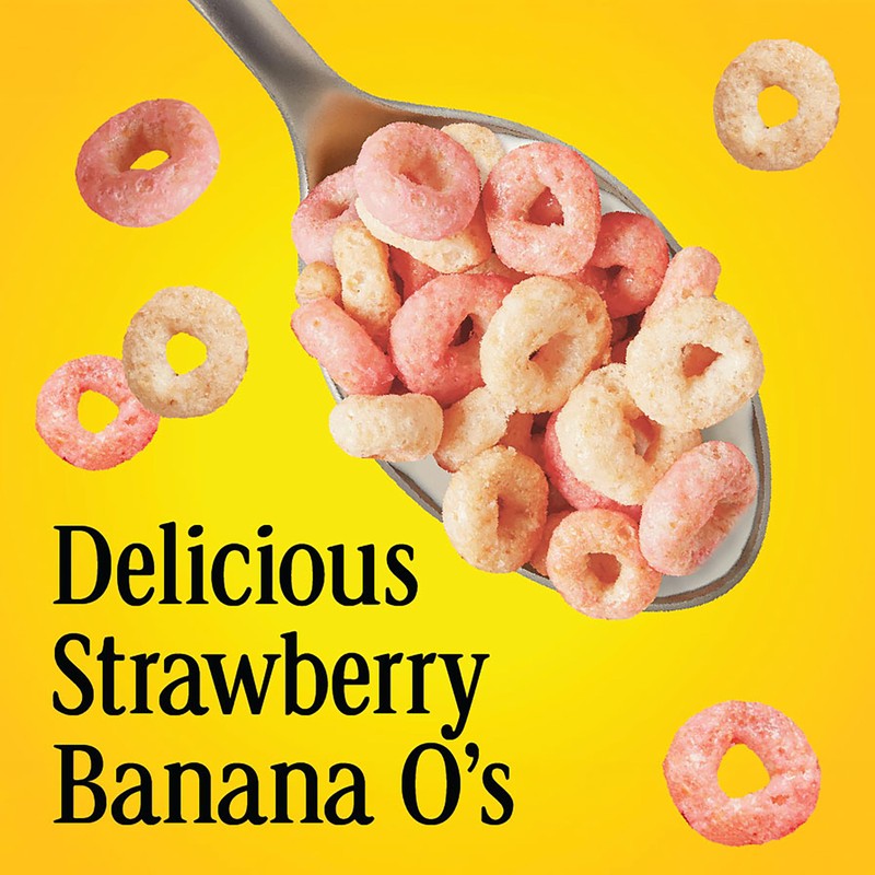 Strawberry Banana Cheerios, Heart Healthy Gluten Free Breakfast Cereal, Made