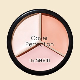 Anjumain The Saem Cover Perfection Triple Pot Concealer 13g, 05 Dark Up Beige, 1 unit / 더샘 커버 퍼펙션 트리플 팟 컨실러 13g, 05 다크업 베이지, 1개