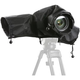 Movo CRC01 - Funda Impermeable de Nailon para cámara con Mangas de Mano Cerradas compatibles con cámaras Canon EOS, Nikon, Sony, Olympus, Pentax y Panasonic DSLR