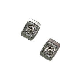 Green Gridiron SportStar Chinstrap Buckles (Silver)