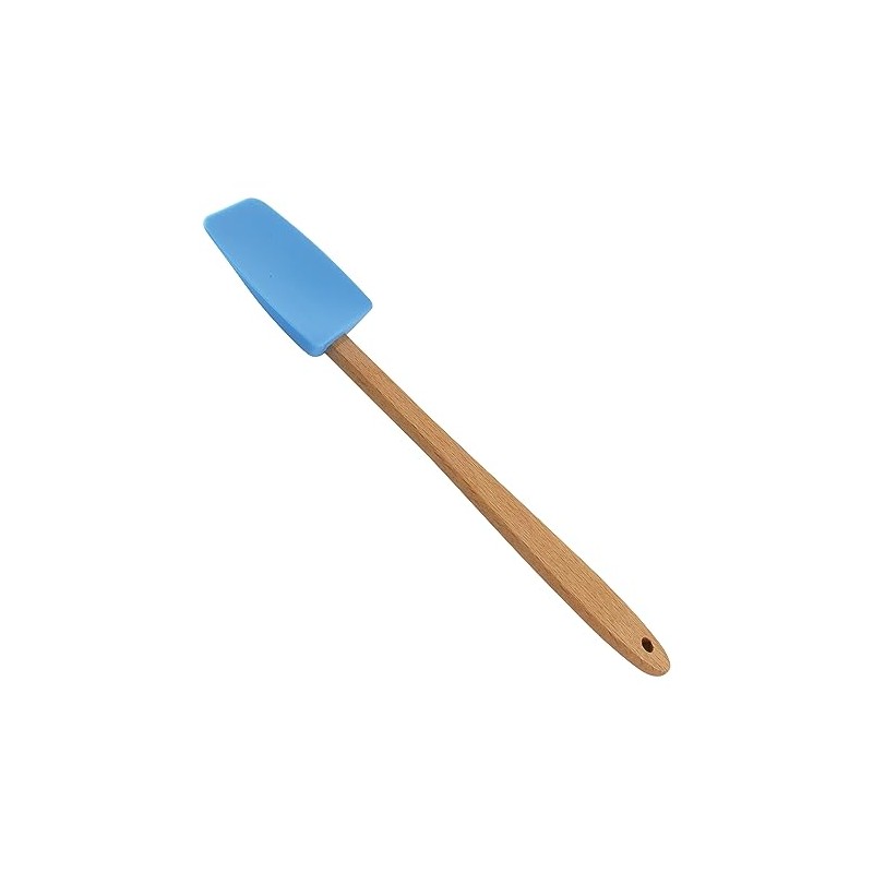 R&M International Mini Silicone Spoon/Spatula, 7.75", Blue