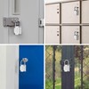 Puroma 2 Pack 4 Digit Combination Locks Outdoor Waterproof Padlock