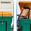 2PCS Bin Lid Locks, Metal Bin Lid Locks for Animals