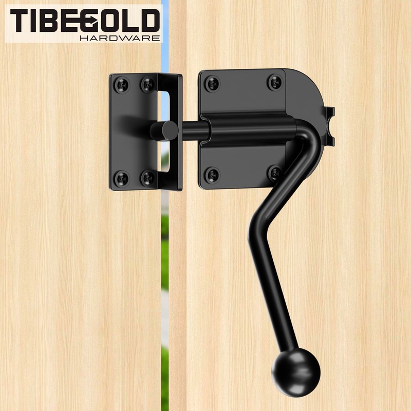TIBEGOLD Slide Bolt Gate Latch, Heavy Duty Door Latch Hook