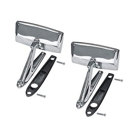 Auto Krafters Compatible/Replacement For Exterior Mirrors Pair 1967-69 Fairlane, Falcon 1967-68 Mustang, 1968-76 Torino, 1967-70 Galaxie Chrome Side View Outside (EBD4AZ-17696PR)
