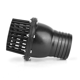 Water Pump Foot Valve Black PVC Low Pressure Flat Check Valve for Fluid Machine(4in)