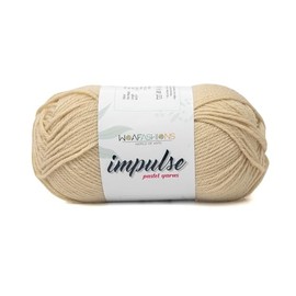WOAFashions Impulse Hand Knitting & Crochet Yarn (Beige) (100gms / 3.5oz)