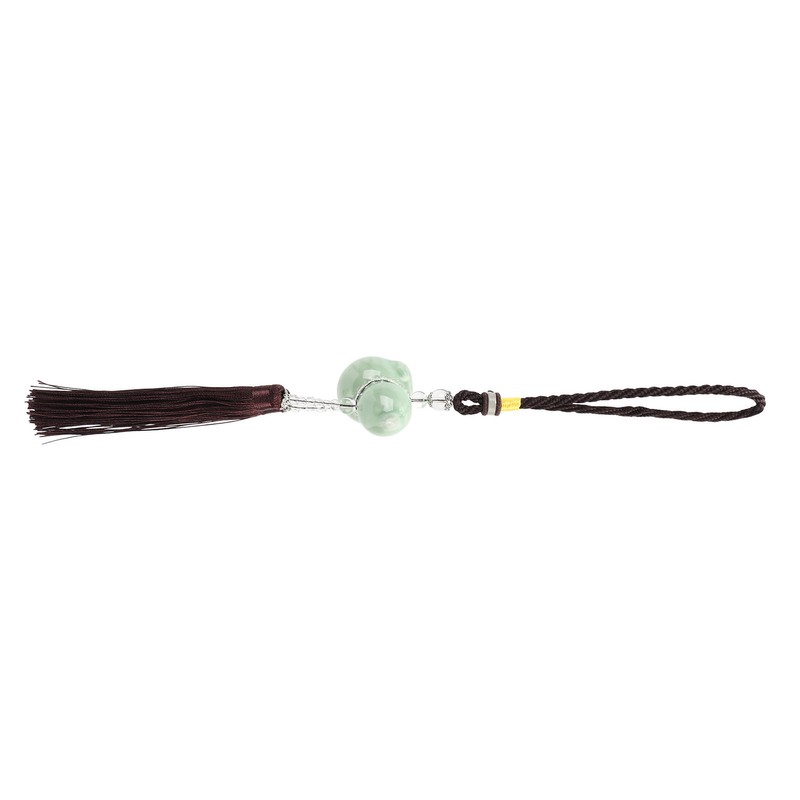Gourd Key Chain Porcelain Beads DIY Attractive Decorative Light Weight