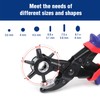 WORKPRO Leather Hole Punch, Belt Hole Puncher with 6 Multi-Hole