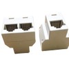 VizGiz 4 Pack RJ45 Splitter Connector Adapter 1 to 2