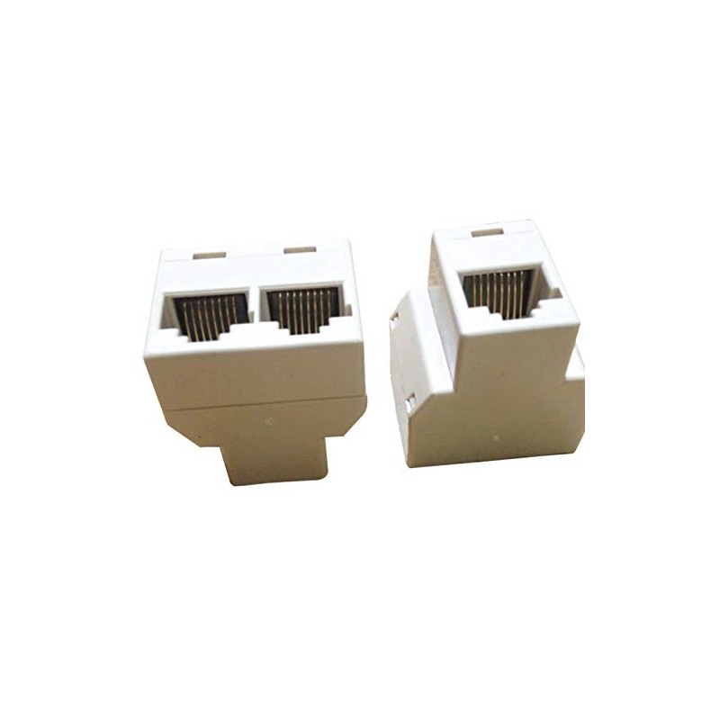 VizGiz 4 Pack RJ45 Splitter Connector Adapter 1 to 2