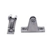 2pcs Bimini Deck Hinge Mount Angled Stainless Steel Marine Grade