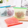 Reusable Silicone Food Storage Bags, WINDSIUUU 100% Silicone Food Grade