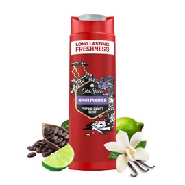 Old Spice Night Panther Shower Gel and Shampoo for Men 400 ml, 3-in-1 Body Hair Facial Cleansing, Long Lasting Fresh