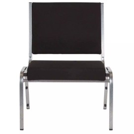 Flash Furniture Hercules Fabric Bariatric Medical Reception Chair in Black