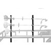 Lockable 3 Place Trimmer Rack for Open Trailers - PK-6