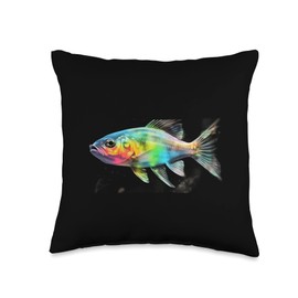 White Cloud Mountain Minnow fish Graphic Tees for Men Women Throw Pillow