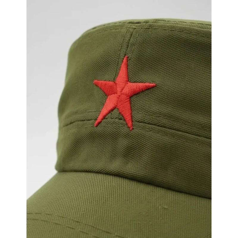 Gorra Militar Estrella Roja Comunista Verde 56-59cm