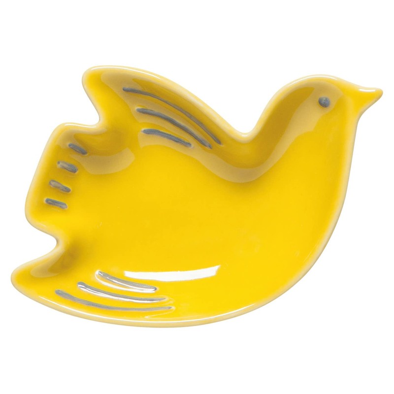 Now Designs Bird Shaped Ceramic Pinch Bowl Set, Soy Sauce