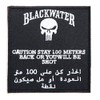 FOSTEX Garments Patch Blackwater - Caution Stay 100 Meters Back