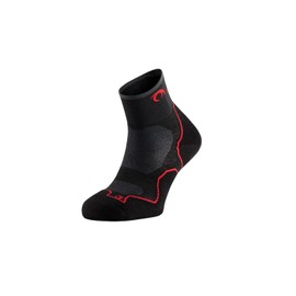 Lurbel Challenge, trail running socks, anti-blister, anti-odor, breathable mountain socks, unisex., black/red