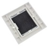 kenable BLACK BRUSH Faceplate for Cable Exit/Wall Outlet UK Single
