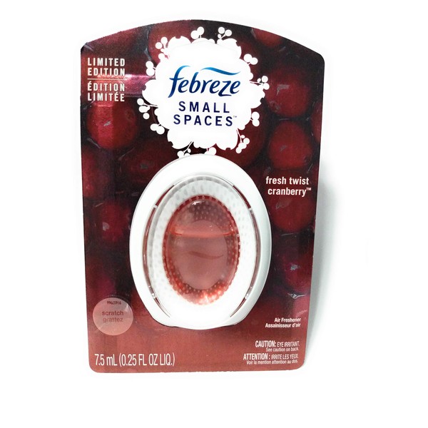 Febreze Small Spaces Fresh Twist Cranberry Air Freshener - 0.25 fl oz
