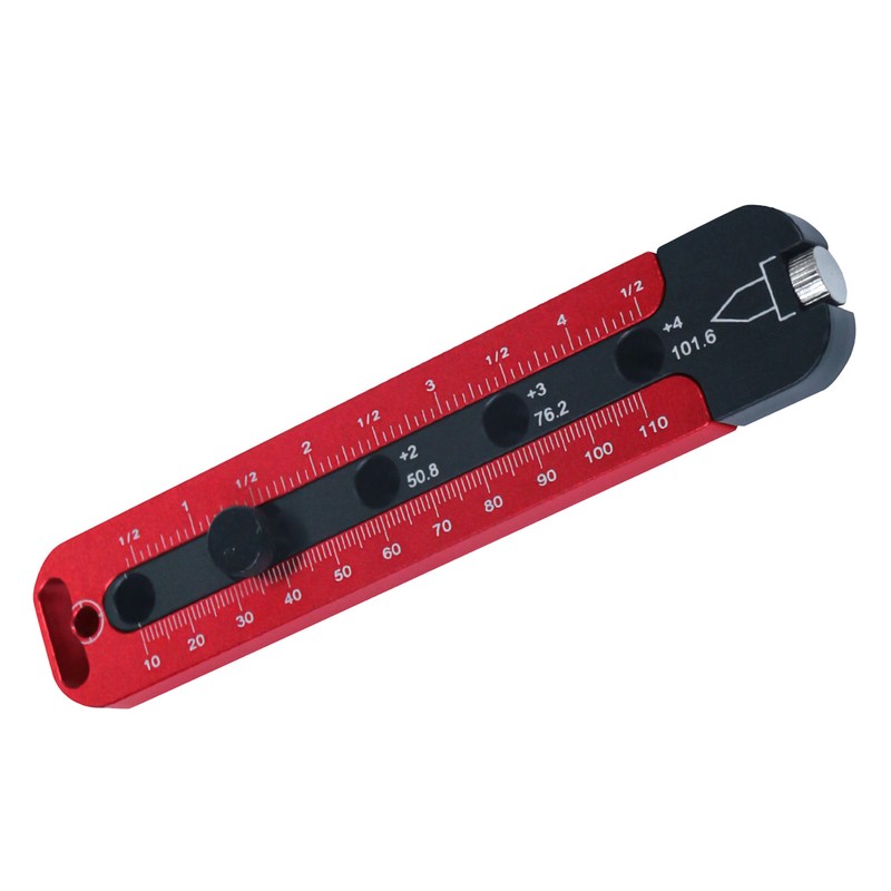 Woodworking Compass Dual Scale Aluminum Alloy Fixed Point Marking Gauge