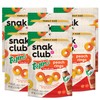 Snak Club Tajin Peach Rings, Sweet and Spicy Gummy Snacks,
