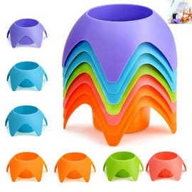 Beach Cup Holders,Set of 7 Sand Holders for Beverage,Phone, Sunglass, Key - Coasters and Drink Holders for Vacation Summer Beach Trip Must Haves Travel Gifts for Women/Couples/Family/Friends