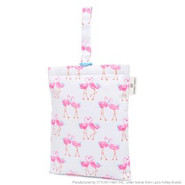 LAURA ASHLEY N3248700 Shoe Case, Girls, Kids, Indoor Shoes, Elementary School, Kindergarten Entrance Goods, Nursery School, Pretty Flamingo Colorful Candy Style