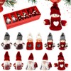 LPAMABA Set of 12 Mini Christmas Gnome Pendants Christmas Decoration