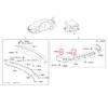 Rexka 30pcs Front & Rear Spoiler Moulding Clip Compatible with