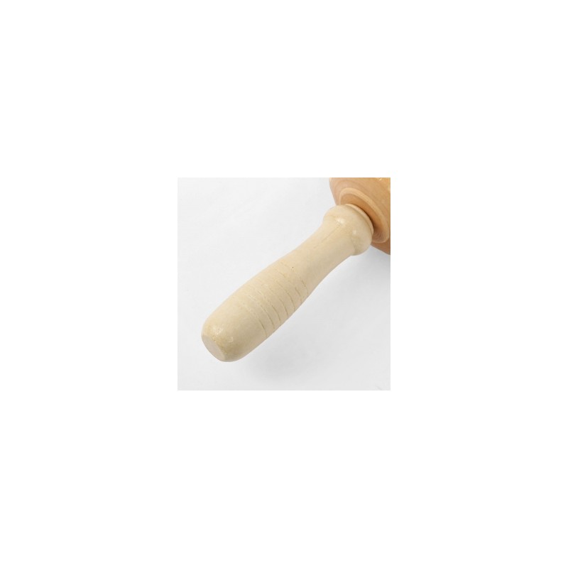 Wooden acupressure roller massage stick