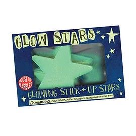 House of Marbles Glow in The Dark Stars, with Luminous Bright Adhesive Sticky Pieces, for Ceiling or Walls for a Starry Night or Space Universe Feel