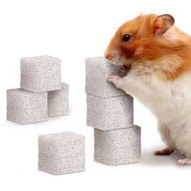 CoCoo 2 oz Grinding Rocks for Small Pets – Rabbit Teeth Grinder, Lava Rock Chew Toy, Accessory for Teeth & Nail Care, Calcium Enrichment, Smooths Claws, Non‑Dye Decorative Cage Stone for Hamsters