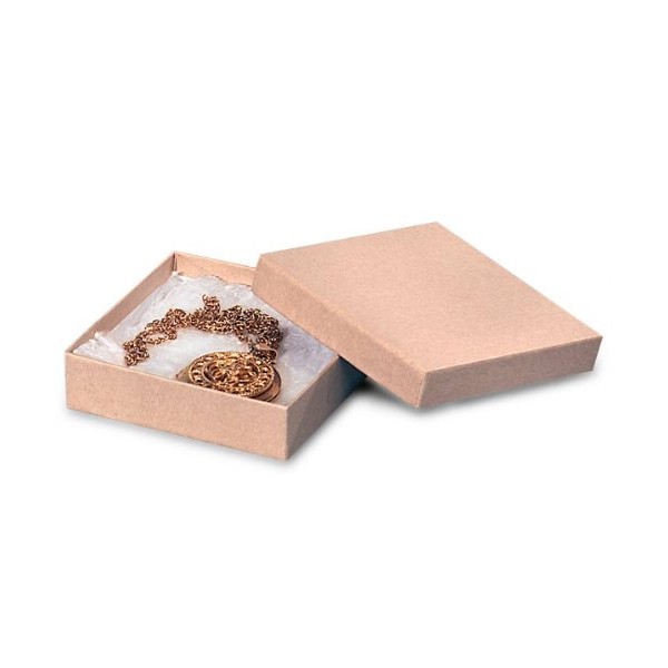 Pack Of 100, 3.5 X 3.5 X 1" Natural Brown