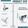 Zonon 4 Pcs Adjustable Scaffolding Leveling Jack Hollow Screw Jacks