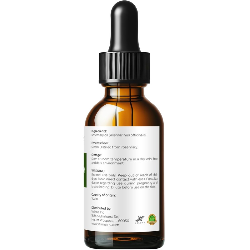 velona Rosemary Essential Oil - 1 Fl Oz | Therapeutic