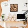 BENECREAT Square Castle Pin Board Cork Board, 30x30cm Bulletin Display