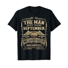 September 1969 56 Year Old Birthday Gifts for Men 56th Bday T-Shirt