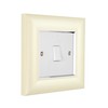 ElekTek Decorative Switch Surround Frame Cover Finger Plate Manhattan Pearl