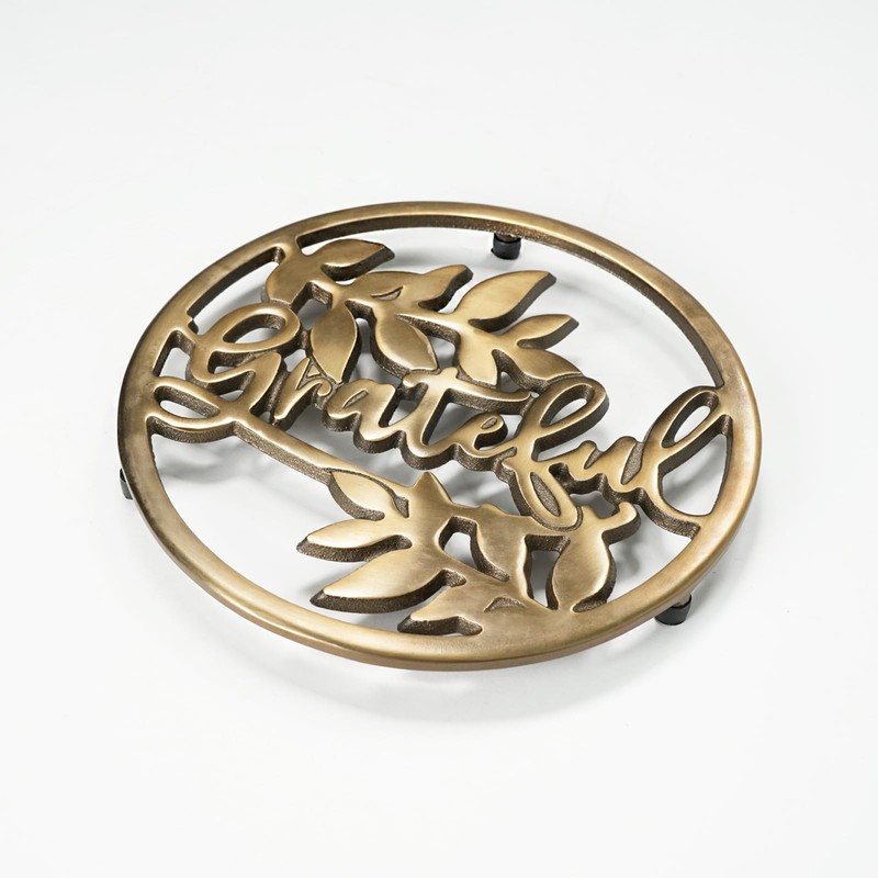 HAWOK Smooth Cast Iron Round Trivet, 099133