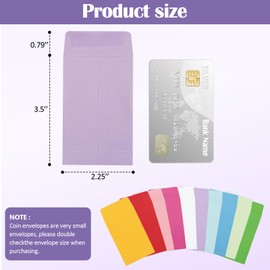 Coin Envelopes, 500 Pack Seed Envelopes & Mini Parts Small Items Envelope for Garden, Office or Wedding Gift(2.25"×3.5")