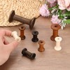 sourcing map 1cmx1.4cm Small Empty Thread Spools Natural Color 26Pcs